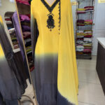 Party wear crape silk material with hand work Pw01