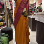 madurai sungudi saree with ganga jamuna border orange colour sr01